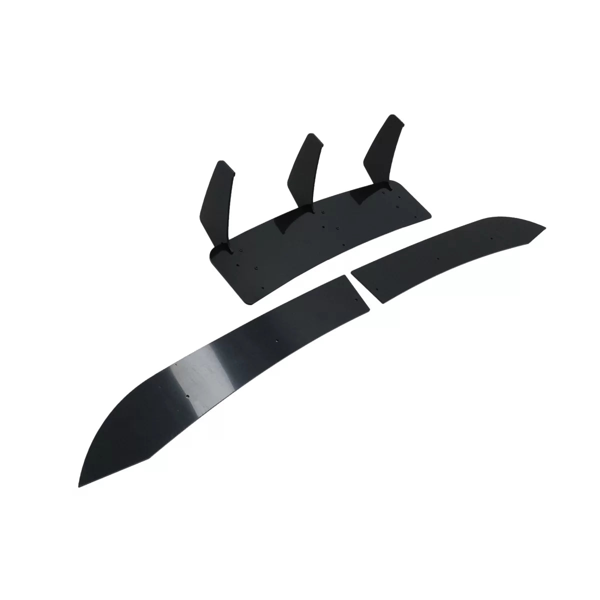 Estensione Paraurti Posteriore Diffusore Nero Lucido per Mercedes Classe C W204