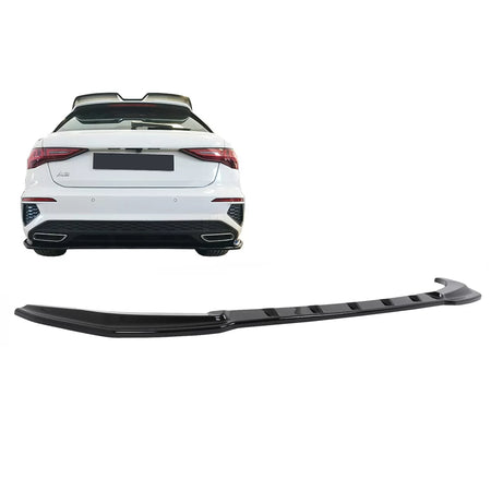 Paraurti Posteriore Spoiler Estensione Nero per Audi A3 S-line 8Y 2020-2024