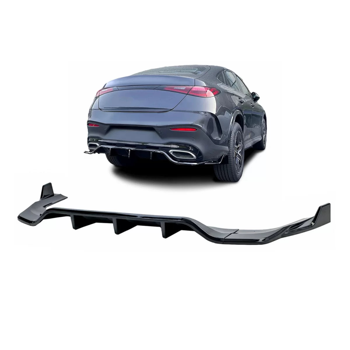 Paraurti Posteriore Estensione Splitter Nero Mercedes GLC Coupe C254 2022-2027