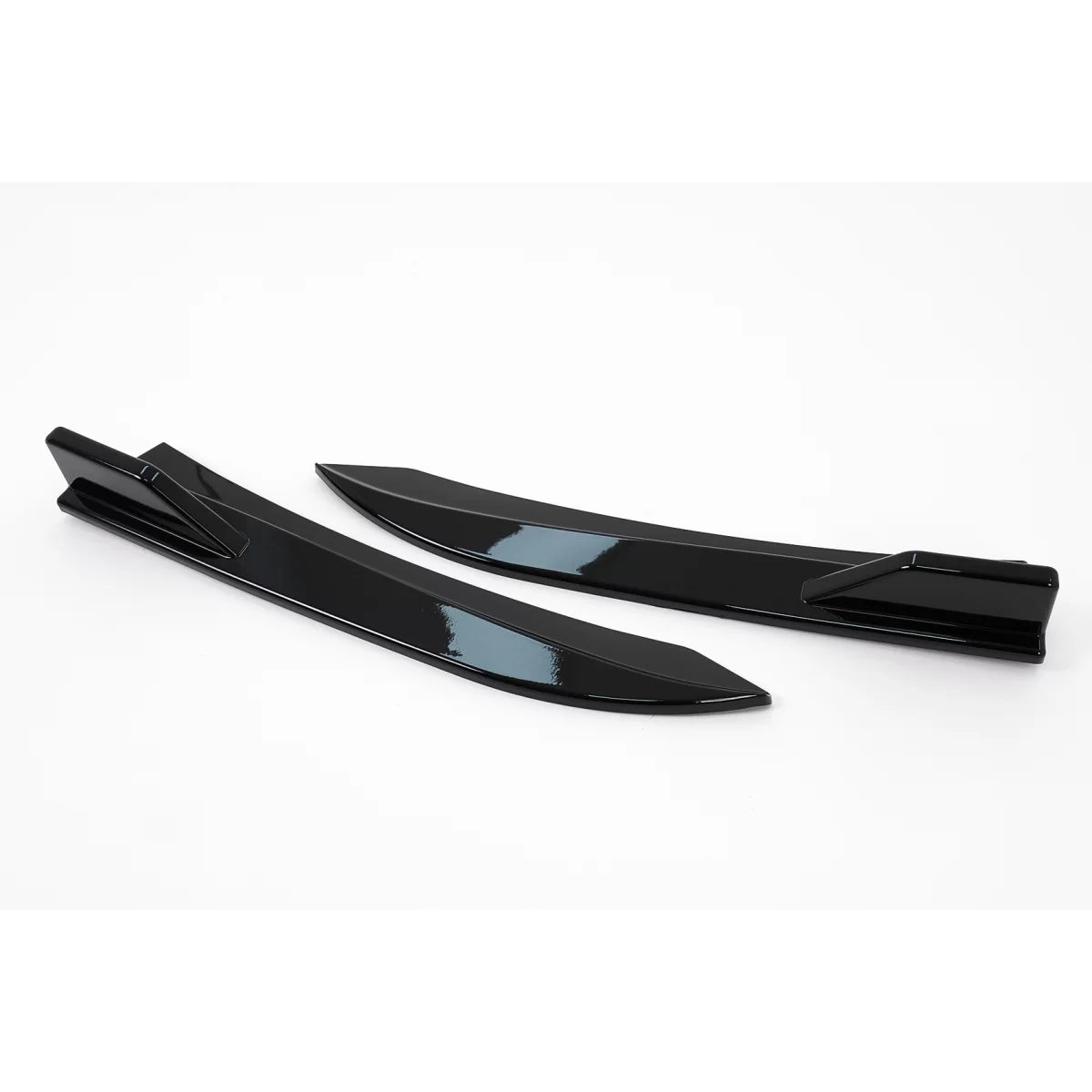 Paraspruzzi Paraurti Posteriore Laterali Piano Nero per BMW Serie 3 F30 F31