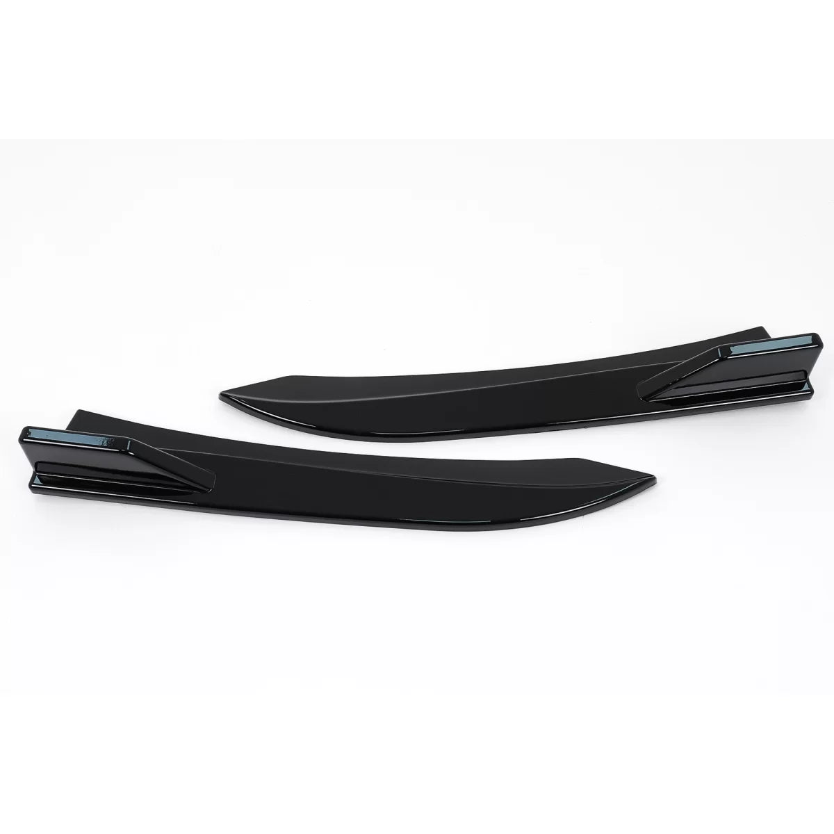 Paraspruzzi Paraurti Posteriore Laterali Piano Nero per BMW Serie 3 F30 F31
