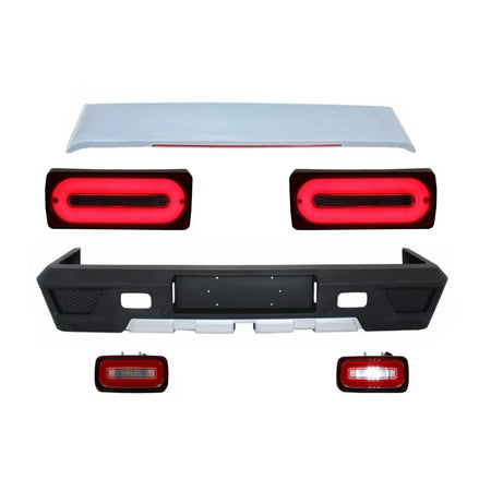 Paraurti Posteriore con Spoiler Tetto per Mercedes Classe G W463 1989-2015 Full