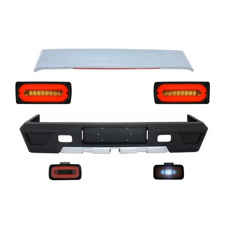 Spoiler Tetto Paraurti Posteriore con LED e Fendinebbia Fumé per Mercedes