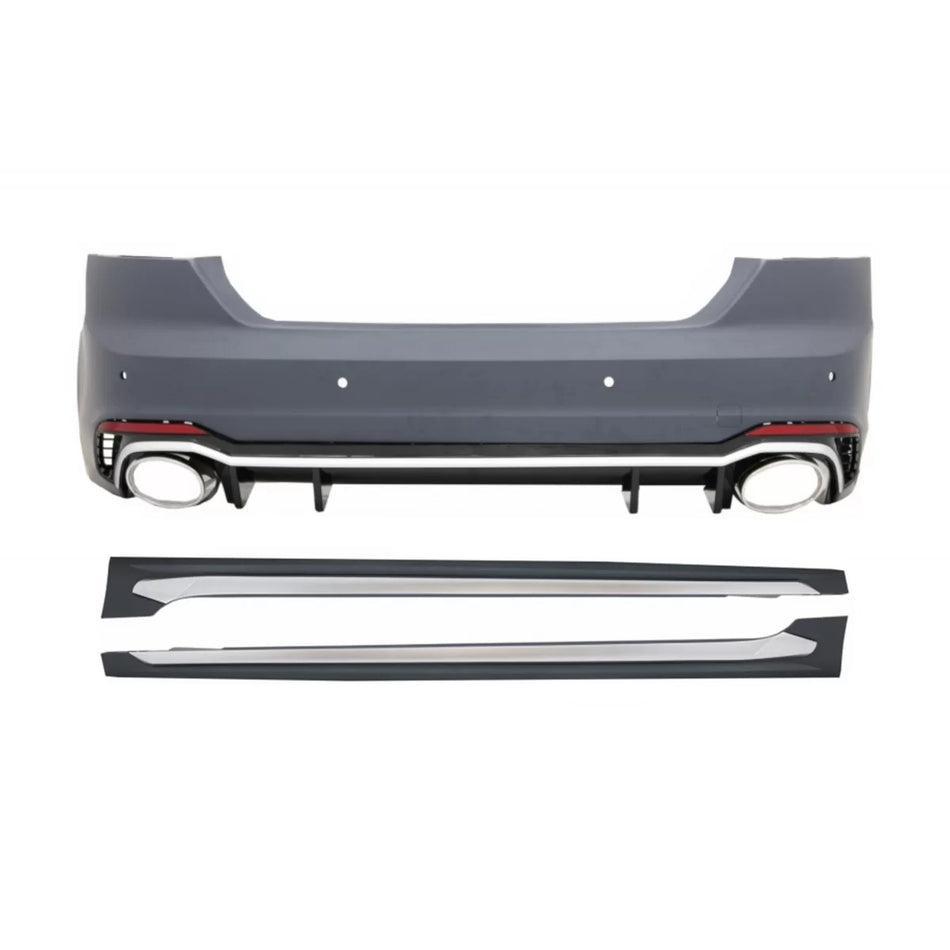 Paraurti Posteriore con Minigonne Laterali per Audi A5 F5 Sportback 2017+