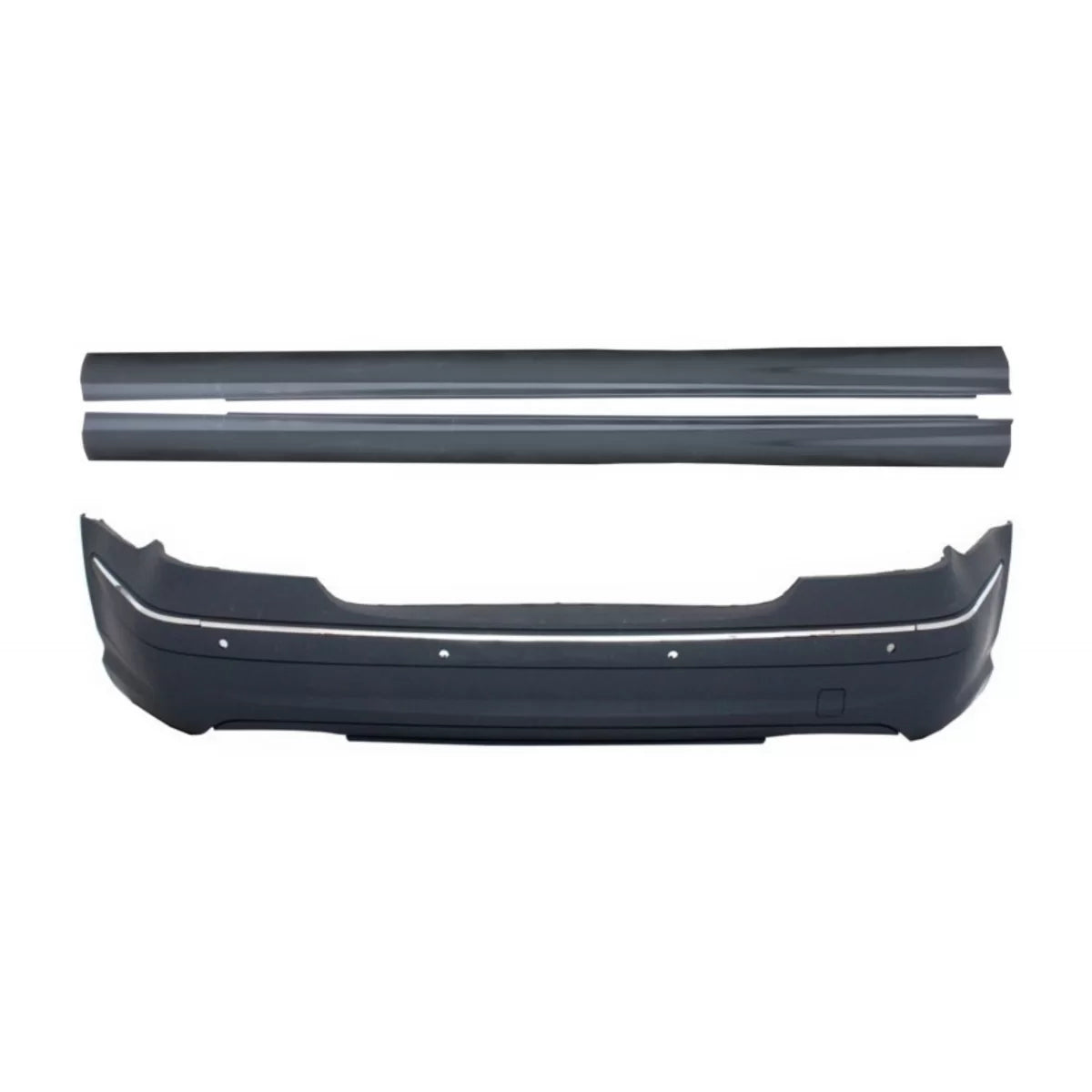 Paraurti Posteriore con Minigonne per Mercedes Classe E W211 2003-2009 con PDC