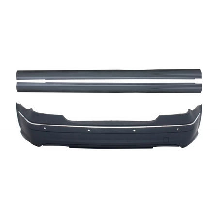 Paraurti Posteriore con Minigonne per Mercedes Classe E W211 2003-2009 con PDC
