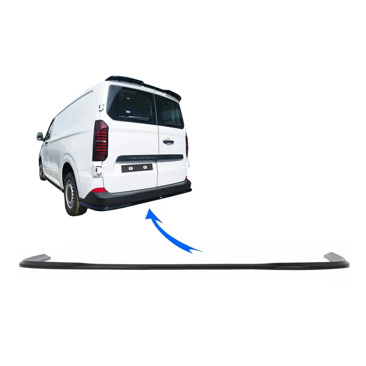 Splitter Paraurti Posteriore Senza Paraspruzzi per Ford Transit Custom MK2