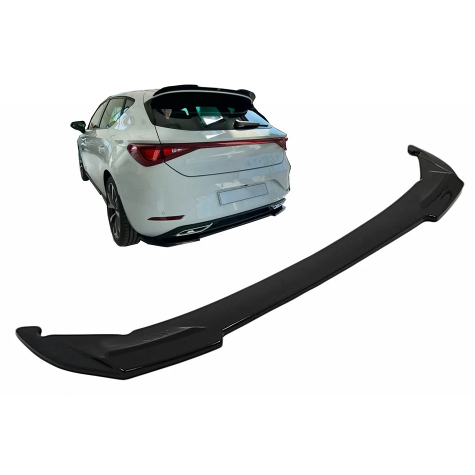 Spoiler Paraurti Posteriore Nero Lucido per Seat Leon MK4 Fr 2020-up