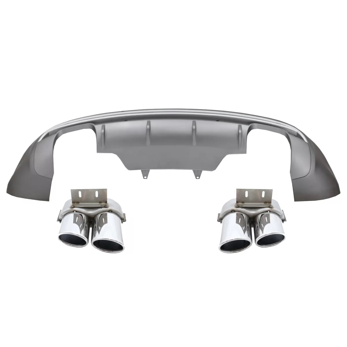 Spoiler Paraurti Posteriore Diffusore Doppia Uscita per Audi Q5 8R Facelift