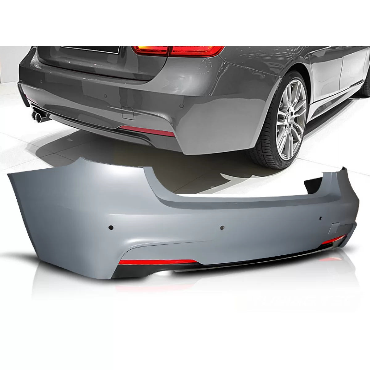 Paraurti Posteriore Sportivo con PDC per BMW F30 Berlina 2011-2018