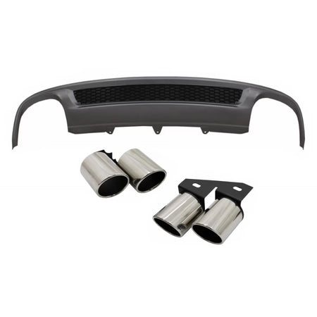 Paraurti Posteriore Diffusore Aria con Terminali Scarico S-line Audi A4 B8