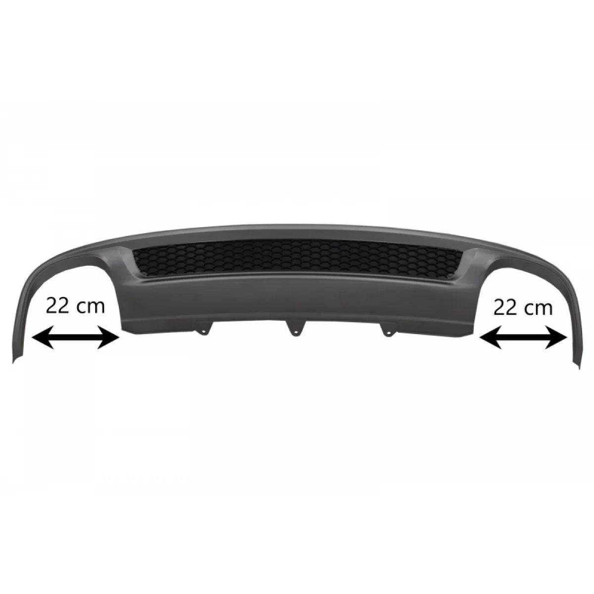 Paraurti Posteriore con Diffusore Aria e Terminali Scarico per Audi A4 B8