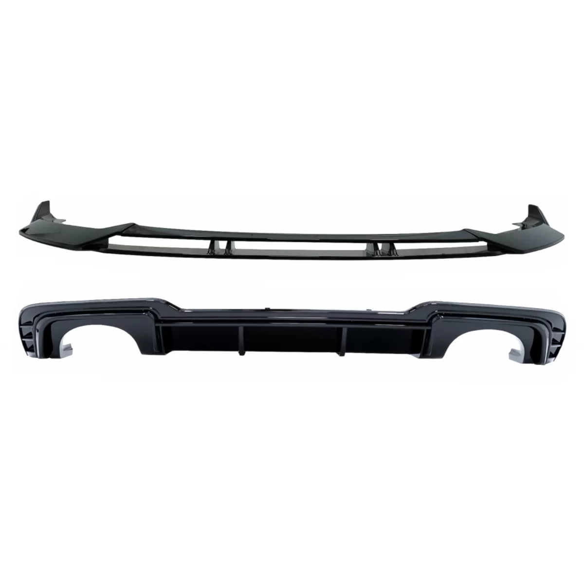 Paraurti Posteriore Diffusore Piano Nero per Audi A3 8V Facelift 2017-2019