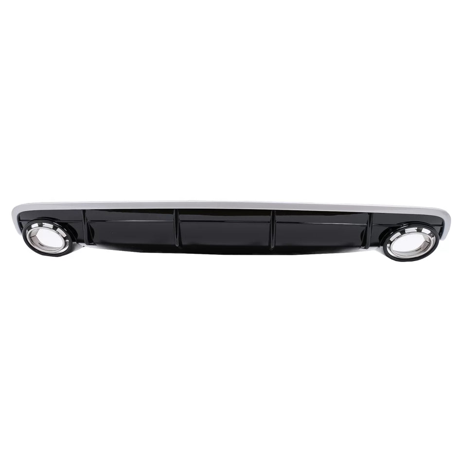 Diffusore Paraurti Posteriore Doppia Uscita per Audi Q7 4M 2015-2019 S-line