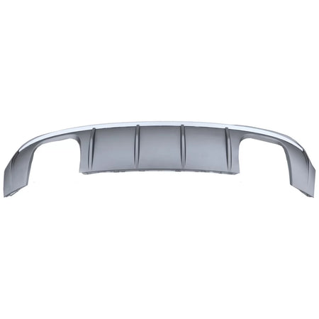 Paraurti Posteriore con Diffusore e Scarico Nero Lucido per Audi A3 8V Facelift
