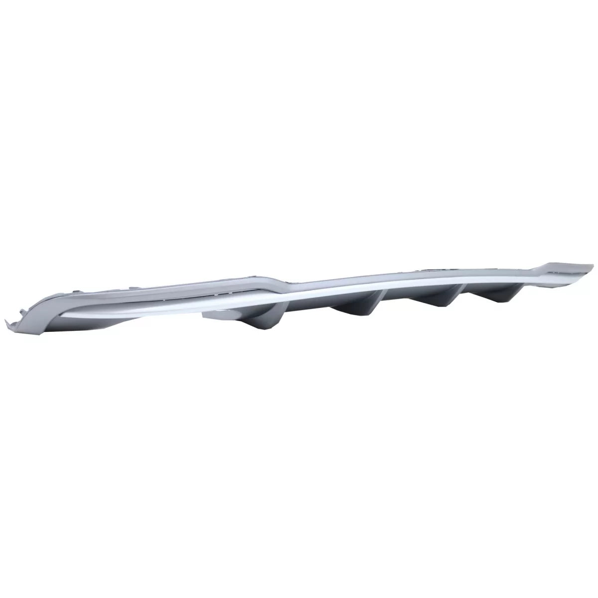 Paraurti Posteriore con Diffusore e Scarico Nero Lucido per Audi A3 8V Facelift
