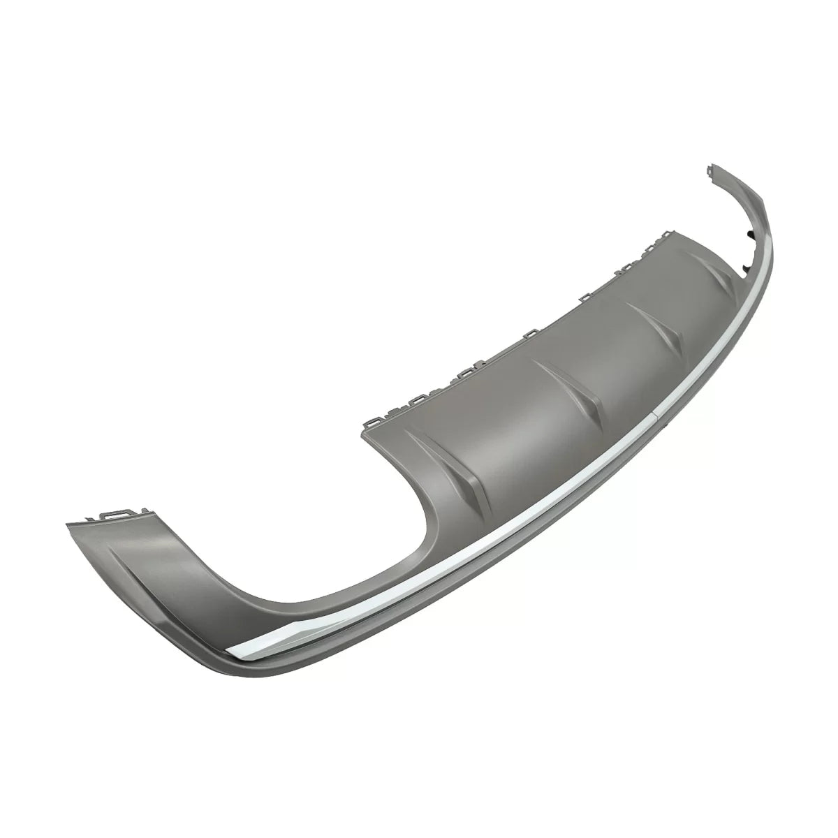 Paraurti Posteriore con Diffusore e Scarico Nero Lucido per Audi A3 8V 2012-2015