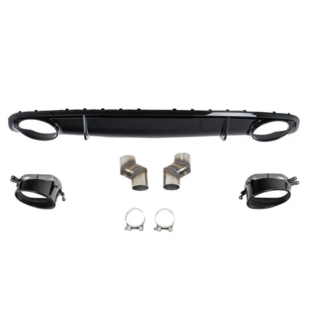 Paraurti Posteriore con Diffusore e Terminali Scarico Audi A4 B8 B8.5 2012-2015
