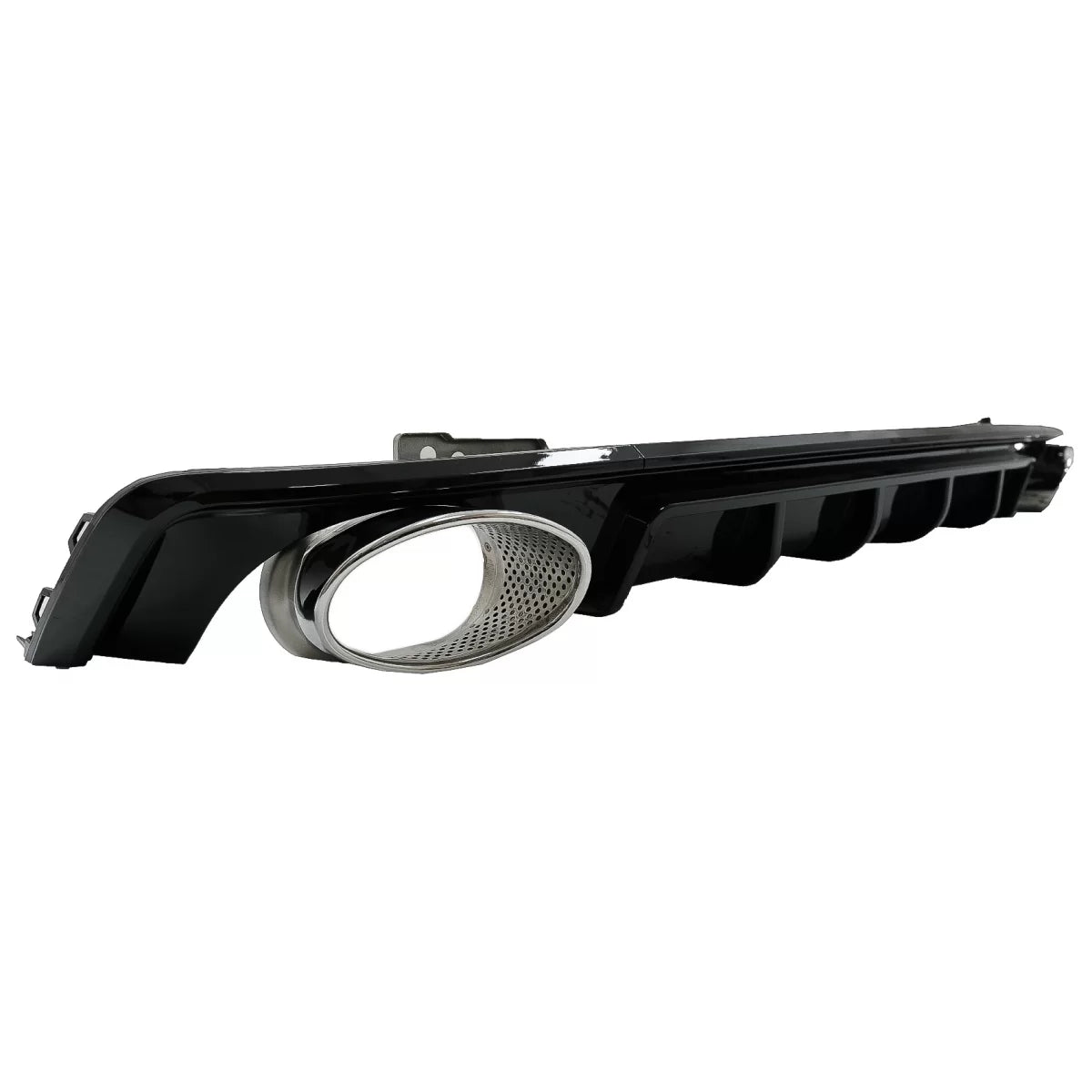 Paraurti Posteriore con Diffusore e Terminali Scarico RS6 Nero Lucido per Audi