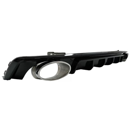 Paraurti Posteriore con Diffusore e Terminali Scarico RS6 Nero Lucido per Audi