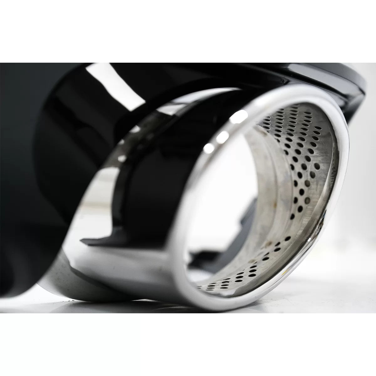 Paraurti Posteriore con Diffusore e Terminali Scarico RS6 Nero Lucido per Audi