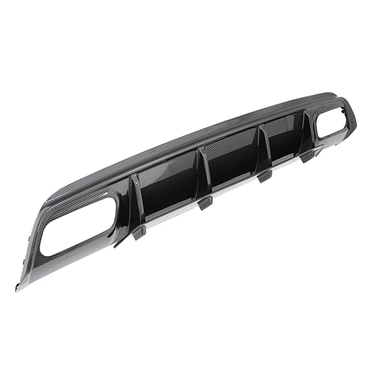 Paraurti Posteriore con Diffusore e Terminali Scarico Carbon Film per Mercedes