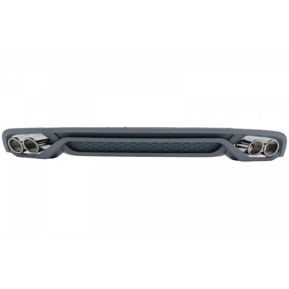 Paraurti Posteriore con Diffusore e Spoiler Piano Nero per Audi A4 B8 Facelift