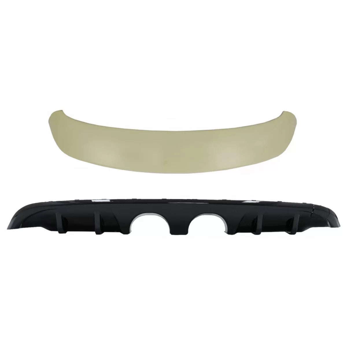 Paraurti Posteriore con Diffusore e Spoiler Tetto per Volkswagen Golf 6 Vi