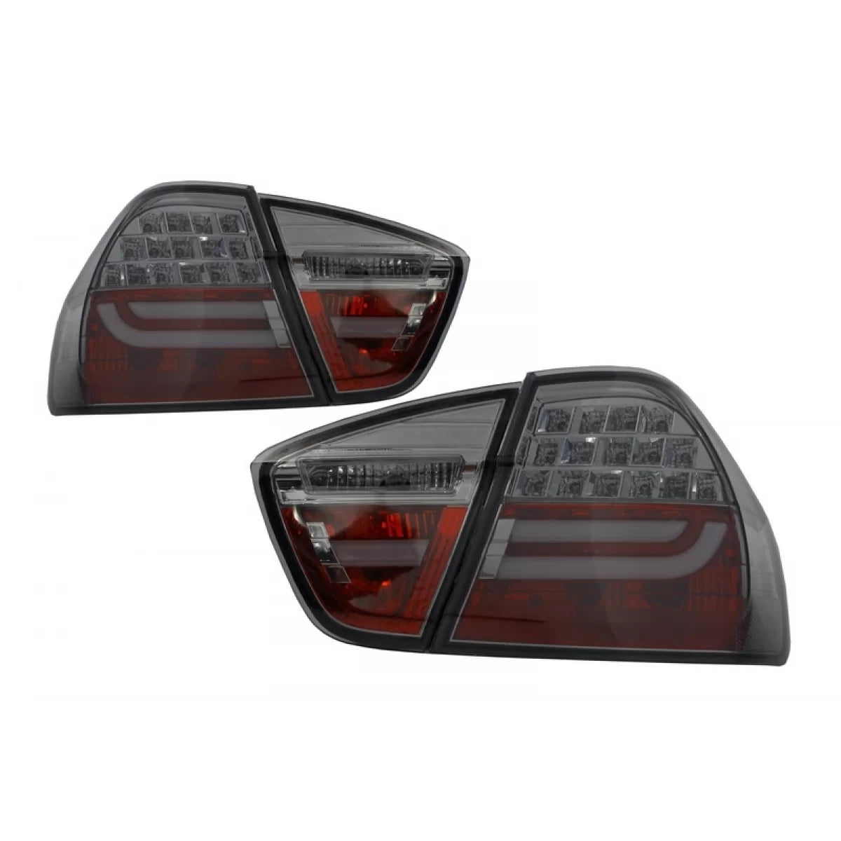 Paraurti Posteriore Senza PDC con Luci LED Fumé M3 Design per BMW Serie 3 E90