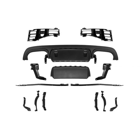 Paraurti Posteriore Design S65 con PDC Diffusore e Doppio Scarico per Mercedes