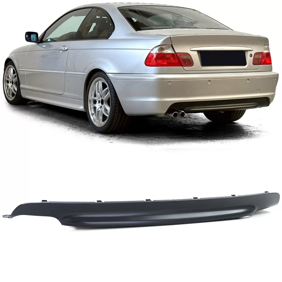 Diffusore Posteriore Nero per BMW E46 M-package Coupe Cabrio Berlina Touring