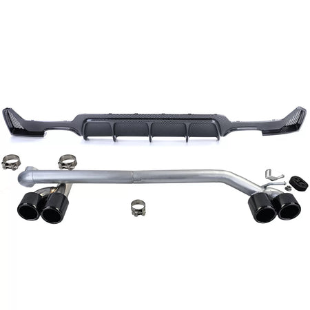 Diffusore Posteriore Carbonio con Terminale Sportivo per BMW F32 F33 F36 425