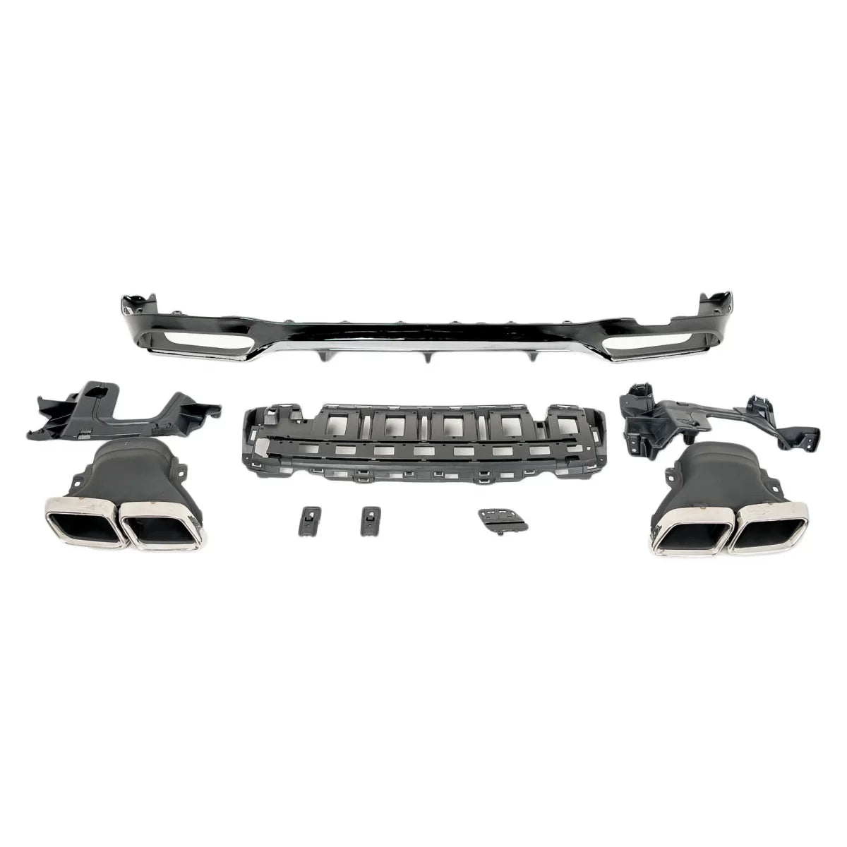 Diffusore Posteriore con Terminali Cromati per Mercedes Classe E W213 Sport