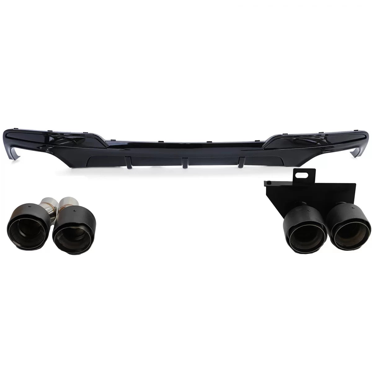 Diffusore Posteriore con Terminali Carbonio per BMW F10 F11 520 523 525 528 530