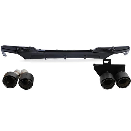 Diffusore Posteriore con Terminali Carbonio per BMW F10 F11 520 523 525 528 530