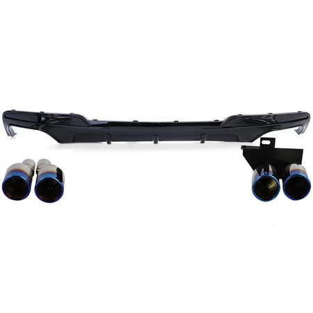 Diffusore Posteriore con Terminali Titanio per BMW F10 F11 520 523 525 528 530
