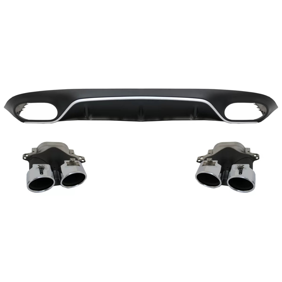 Diffusore Posteriore con Terminali di Scarico per Mercedes Classe E C238 A238