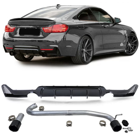 Diffusore Posteriore Lucido con Terminale 440 Look per BMW F32 F33 F36 425 428