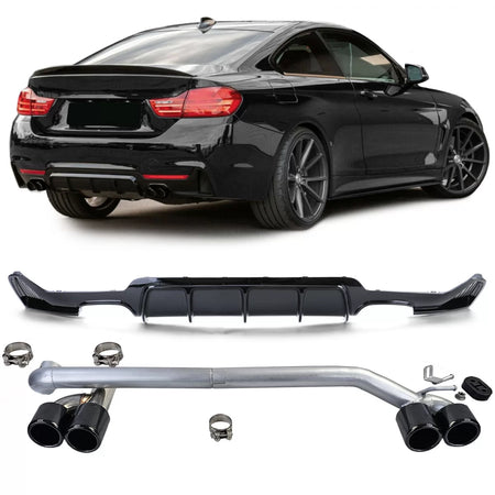 Diffusore Posteriore Lucido Sportivo per BMW F32 F33 F36 425 428 430