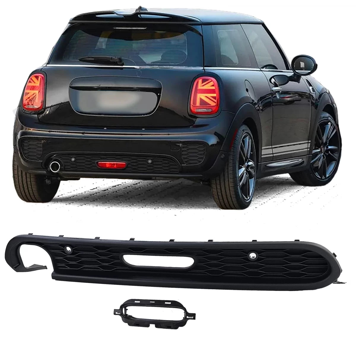 Diffusore Posteriore Inserto per Paraurti Jcw Mini Cooper One D F55 F56 F57