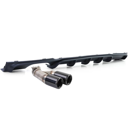 Diffusore Posteriore Opaco con Doppia Uscita Nera per BMW F30 F31 316i 318i 320i