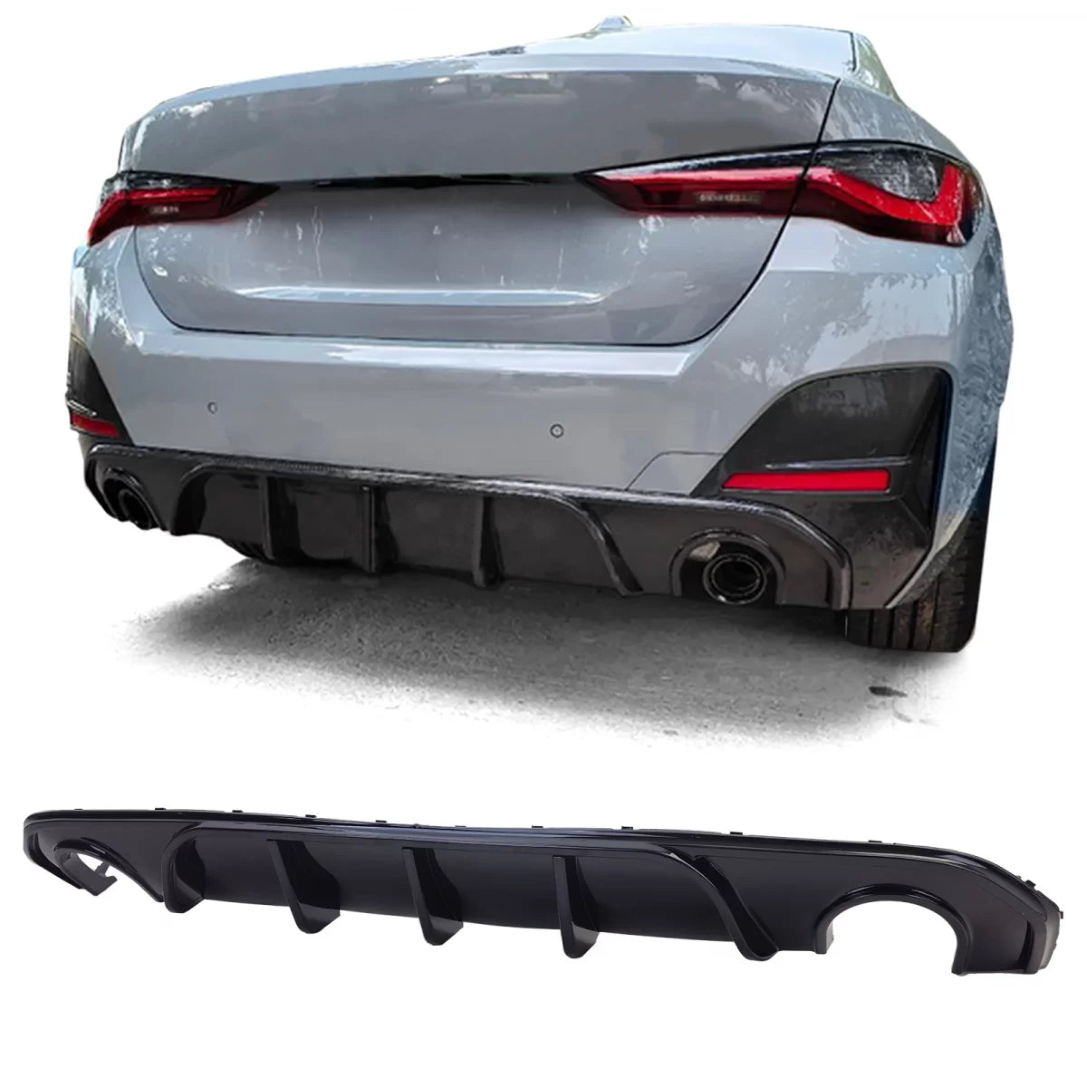 Diffusore Posteriore Performance Nero Lucido per BMW 420 430 G26 Gran Coupe