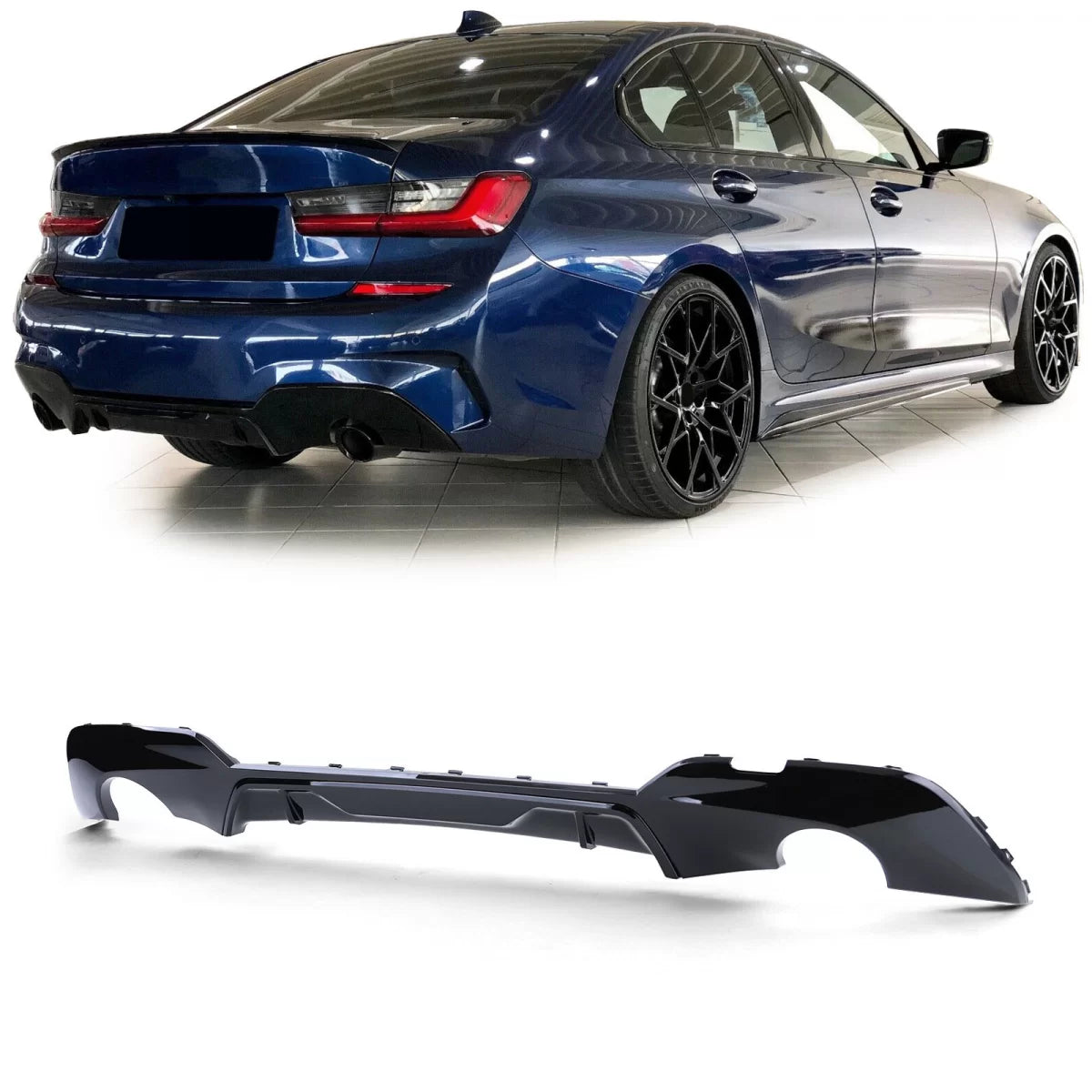 Diffusore Posteriore Lucido per BMW Serie 3 G20 G21 318 320 330