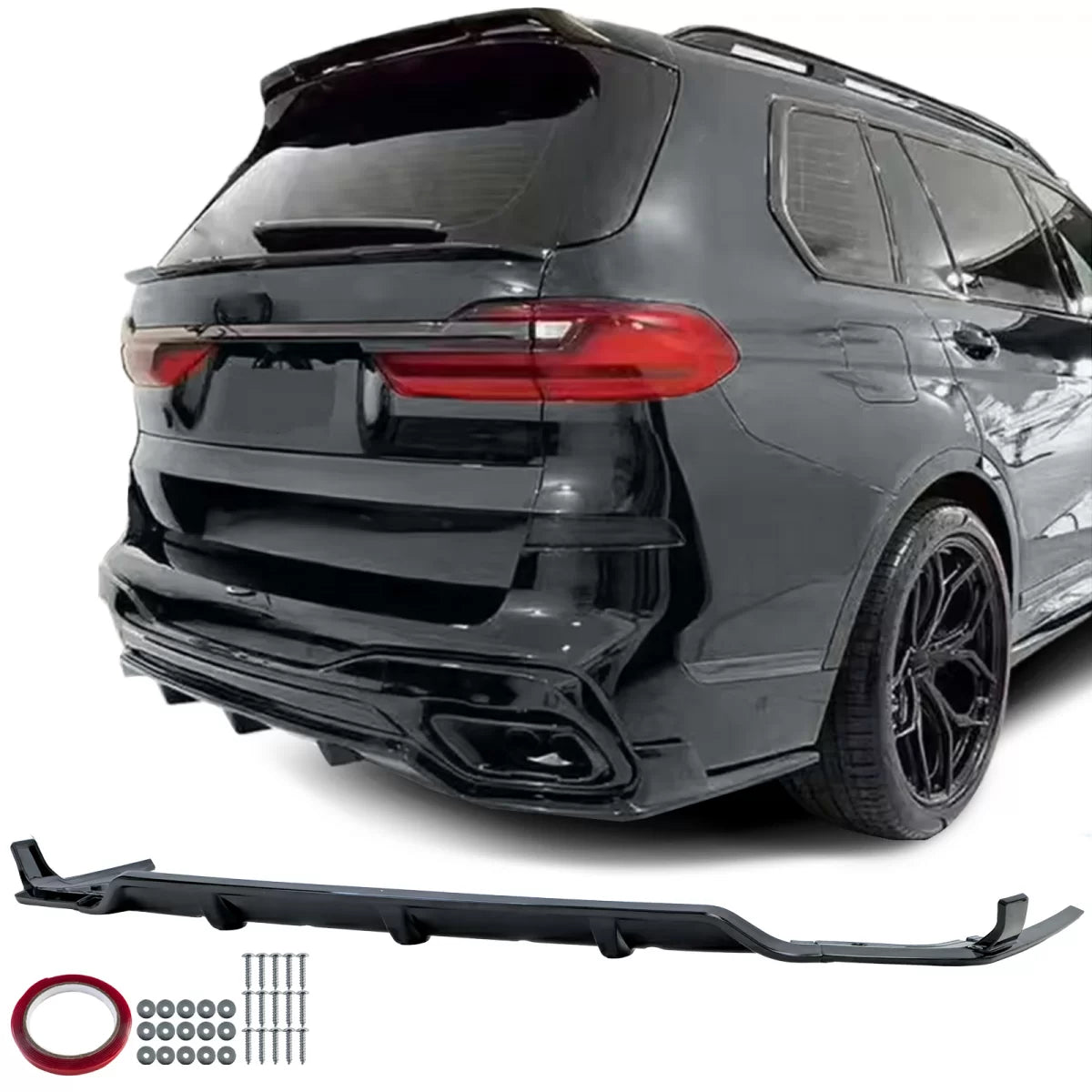 Diffusore Posteriore Performance Nero Lucido per BMW X7 G07 dal 2019