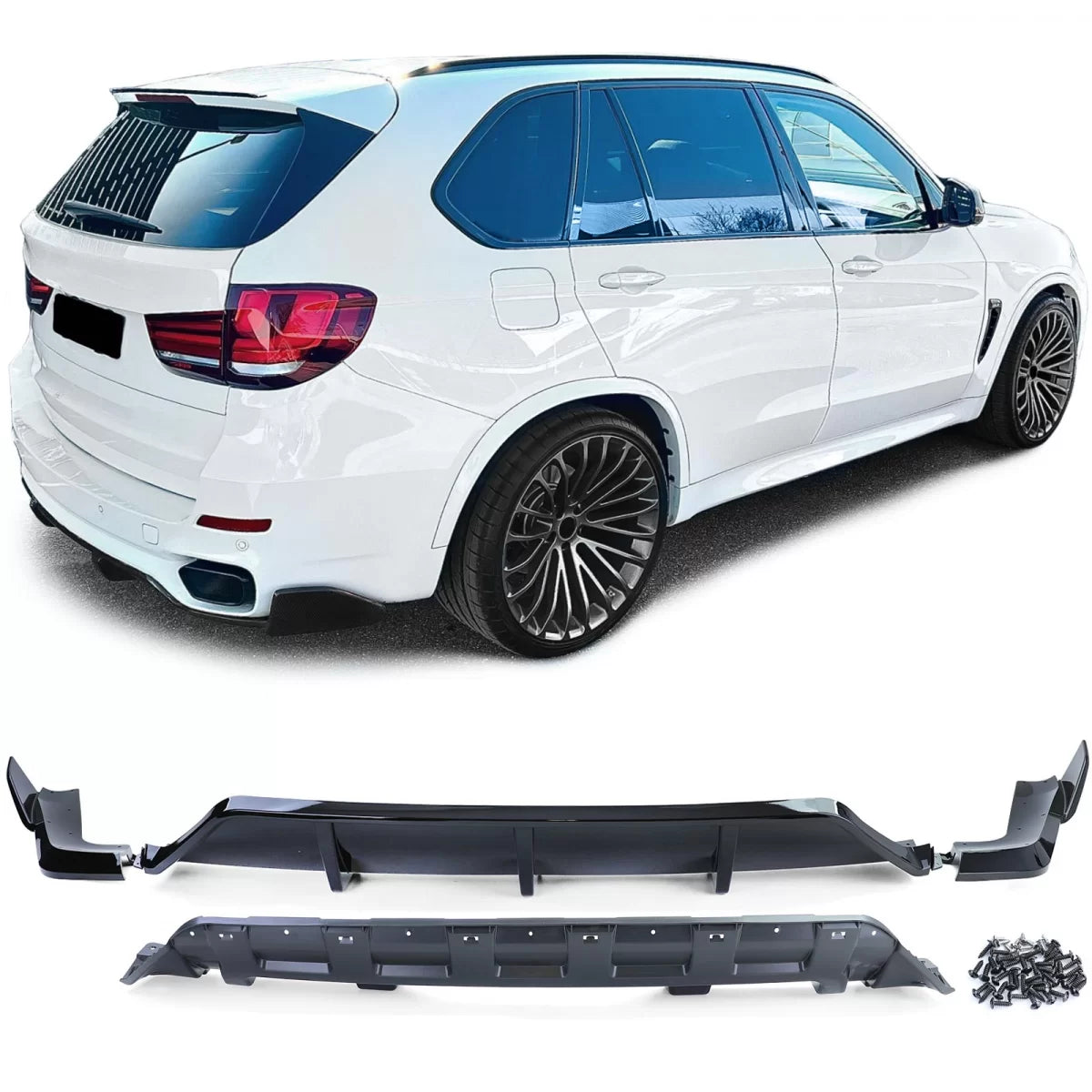 Diffusore Posteriore Performance Nero Lucido per BMW X5 F15 13-18