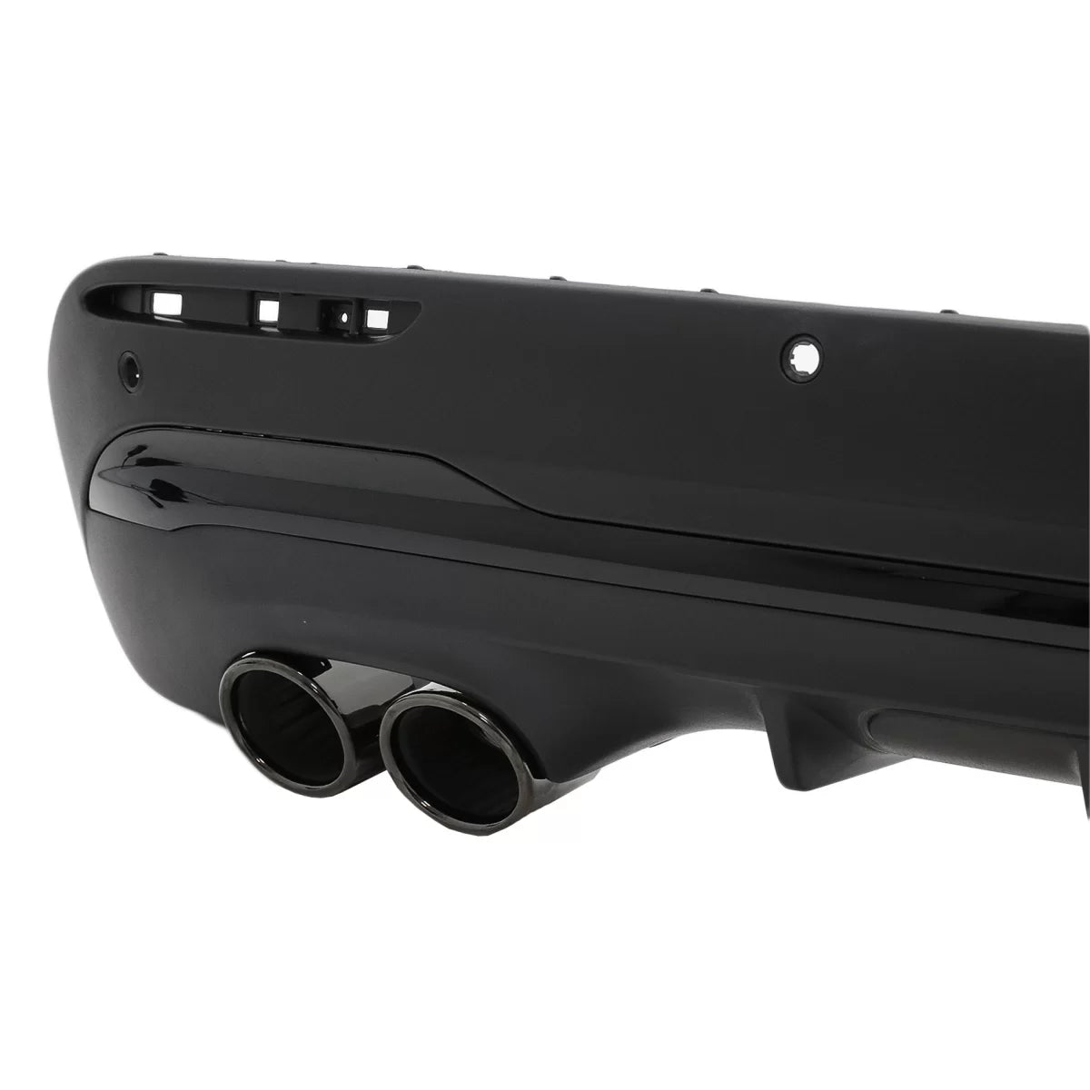 Diffusore Posteriore con Terminali Scarico Nero Lucido per Mercedes GLA H247