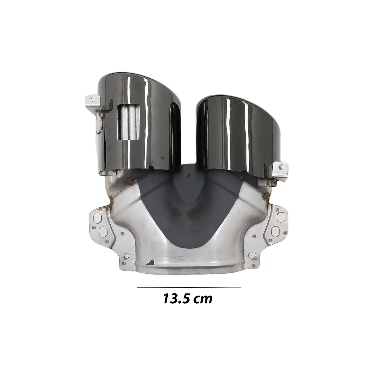 Diffusore Posteriore con Terminali Scarico Nero Lucido per Mercedes GLA H247