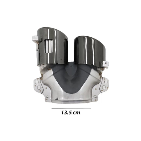 Diffusore Posteriore con Terminali Scarico Nero Lucido per Mercedes GLA H247