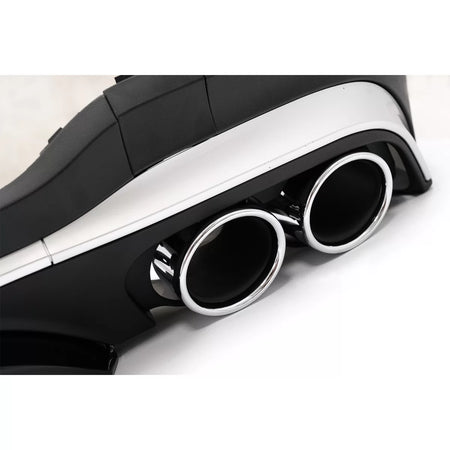 Diffusore Posteriore con Terminali Scarico Argento per Mercedes GLC X253