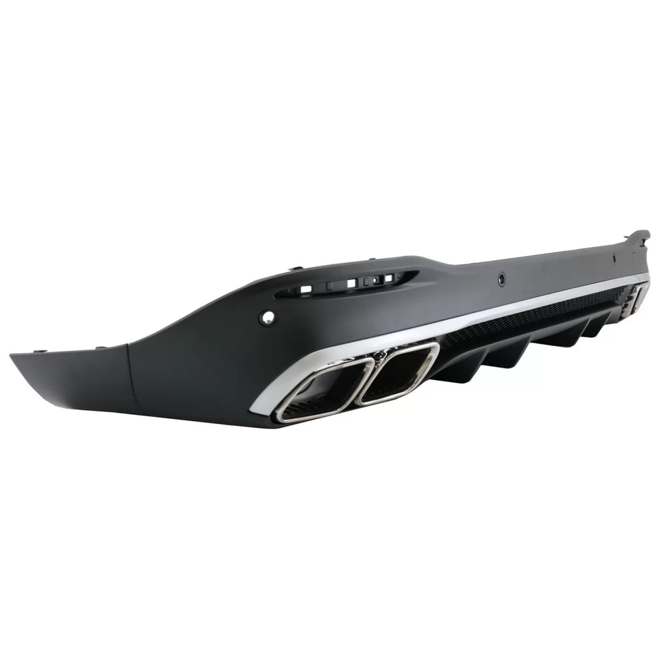 Diffusore Posteriore con Terminali Scarico Argento per Mercedes GLE W167 2019-up
